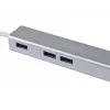 Equip 133481 hub USB-C de 3 portas USB 3.0 com adaptador Gigabit, USB 3.2 Gen 1, USB Type-A