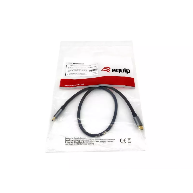 Cabo Equip USB 3.2 Gen 2x1 Type-C para C, M/M, 0,5 m, 5A