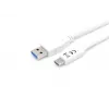 Cabo Equip USB 3.2 Gen 1 Type-C para A, M/M, 1 m, 1 m, USB A, USB C, USB 3.2 Gen 1 (3.1 Gen 1), 5 Gbit/s, branco