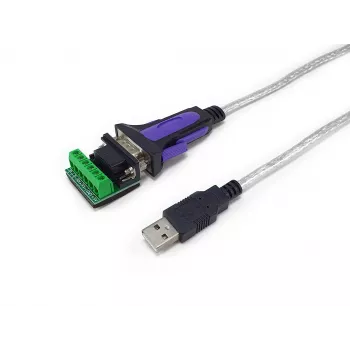 Cabo adaptador Equip USB-A para série RS-422/485 DB9, cinzento, 1,5 m, USB Type-A, DB-9, ficha, ficha