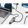 Adaptador Equip USB-C para HDMI/DisplayPort/VGA/USB, USB Type-C, saída HDMI, saída DisplayPort, saída VGA (D-Sub), 3840 x 2160 píxeis