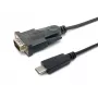 Cabo Equip USB-C para série DB9 M/M 1,5 m preto