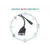 Cabo Equip USB-C para série DB9 M/M 1,5 m preto