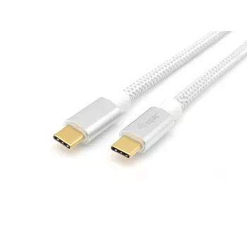 Cabo Equip USB 3.2 Gen 2 C para C, M/M, 2,0 m, 5 A, PD 100 W, 4K/60 Hz, 10 Gbit/s