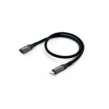 Cabo de extensão Equip USB 3.2 Gen 2 C para C, M/F, 0,5 m, 4K/60 Hz, 10 Gbit/s