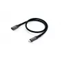 Cabo de extensão Equip USB 3.2 Gen 2 C para C, M/F, 0,5 m, 4K/60 Hz, 10 Gbit/s