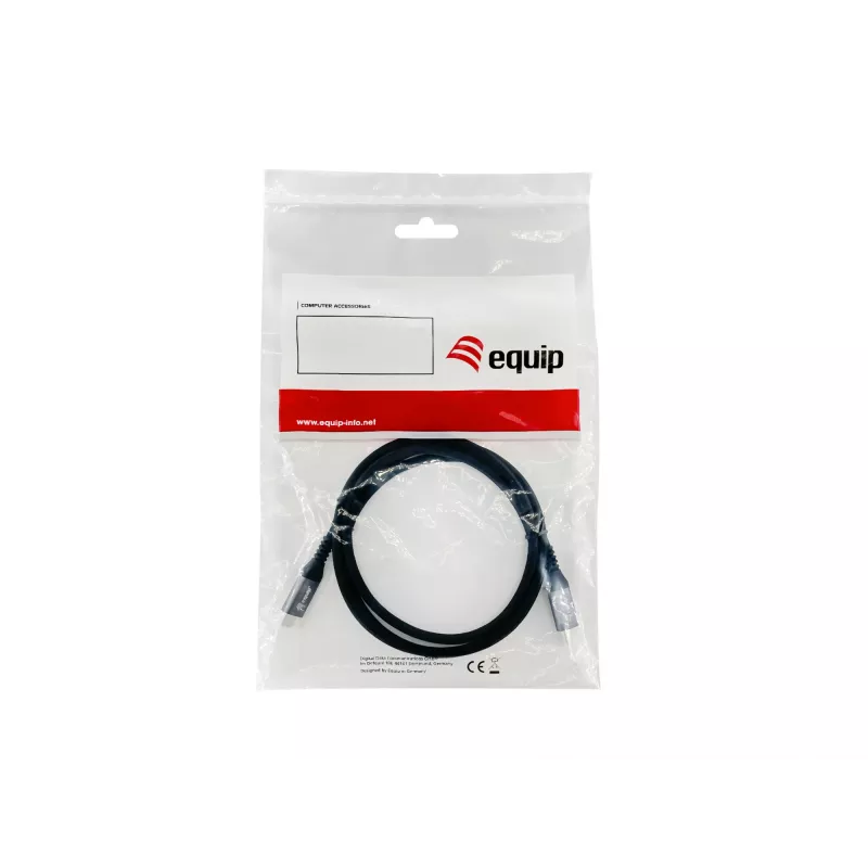 Cabo de extensão Equip USB 3.2 Gen 2 C para C, M/F, 0,5 m, 4K/60 Hz, 10 Gbit/s