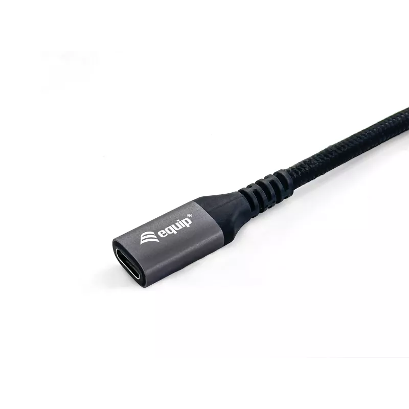 Cabo de extensão Equip USB 3.2 Gen 2 C para C, M/F, 1,0 m, 4K/60 Hz, 10 Gbit/s