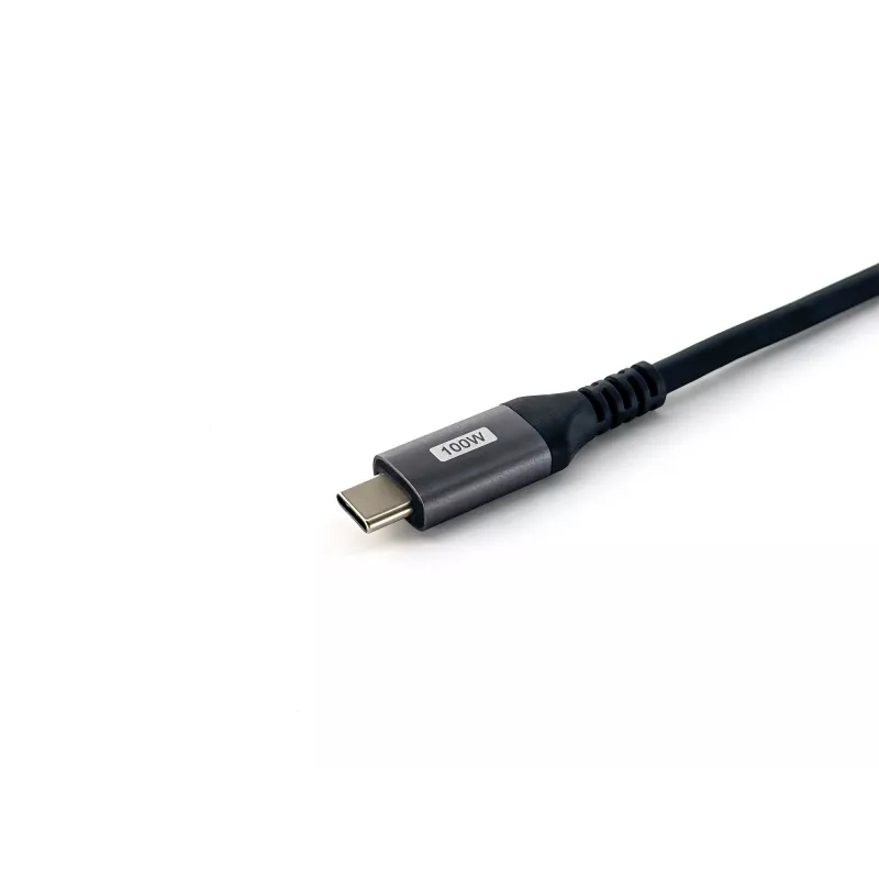 Cabo Equip USB 2.0 C para C angular 90°, M/M, 1,0 m, 100 W com chipset Emark