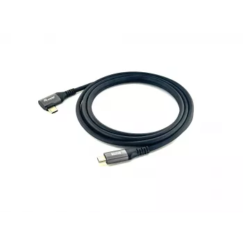 Cabo Equip USB 2.0 C para C angular 90°, M/M, 3,0 m, 100 W com chipset Emark