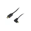 Cabo espiral Equip USB 2.0 C para C angular 90° M/M 1 m preto