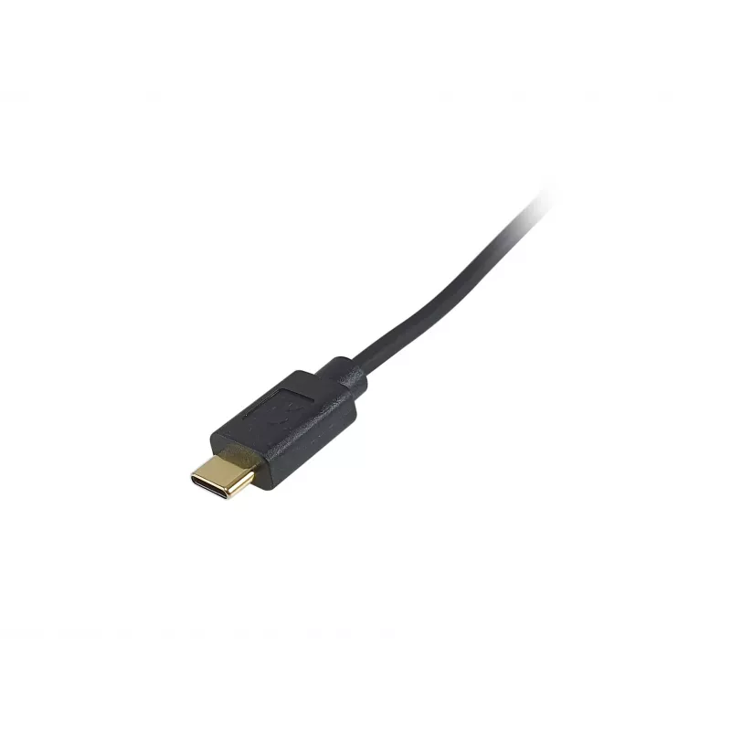 Cabo espiral Equip USB 2.0 C para C angular 90° M/M 1 m preto