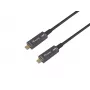 Cabo ótico ativo Equip USB-C para C, 10 m, 4K/60 Hz, vídeo+dados+PD