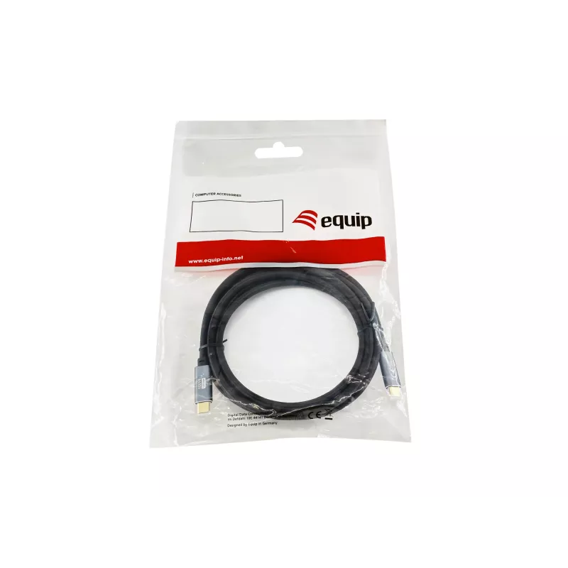 Cabo Equip USB 3.2 Gen 2 C para C, M/M, 2,0 m, 5A, PD 100W, 4K/60Hz, 10Gbps
