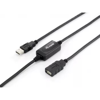 Cabo de extensão ativo Equip USB 2.0 Type-A macho para fêmea, 10 m