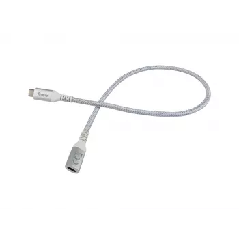 Cabo de extensão Equip USB 3.2 Gen 2 C para C, 0,5 m, M/F, 4K/60 Hz, 10 Gbit/s, branco