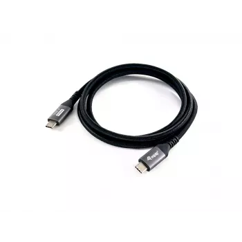 Cabo Equip USB 4 Gen 3 C para C, M/M, 2,0 m, PD3.1 240 W, 8K/60 Hz, 40 Gbit/s, preto