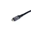 Cabo Equip USB 4 Gen 3 C para C, M/M, 2,0 m, PD3.1 240 W, 8K/60 Hz, 40 Gbit/s, preto