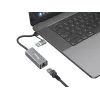 Adaptador de rede Equip USB-C para 2,5 Gigabit Ethernet (USB-C+A)