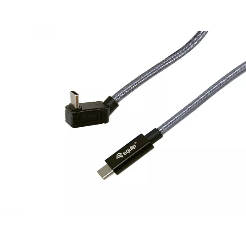 Cabo Equip USB 3.2 Gen 2x2 C para C com ficha em U, 2,0 m, preto, M/M, PD240W, 4K/60 Hz, 20 Gbit/s