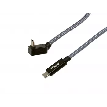 Cabo Equip USB 3.2 Gen 2x2 C para C com ficha em U, 3,0 m, preto, M/M, PD240W, 4K/60 Hz, 20 Gbit/s