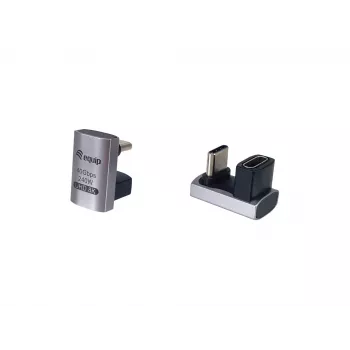 Adaptador USB 4 C para C com ficha em U Equip 133477 40 Gbit/s PD 240 W pack de 2