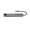 Adaptador multifunções USB-C 8 em 1 Equip, com fios, USB Type-C, 100 W, 1000 Mbit/s, 1000BASE-T, IEEE 802.3ab