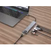 Adaptador multifunções USB-C 8 em 1 Equip, com fios, USB Type-C, 100 W, 1000 Mbit/s, 1000BASE-T, IEEE 802.3ab