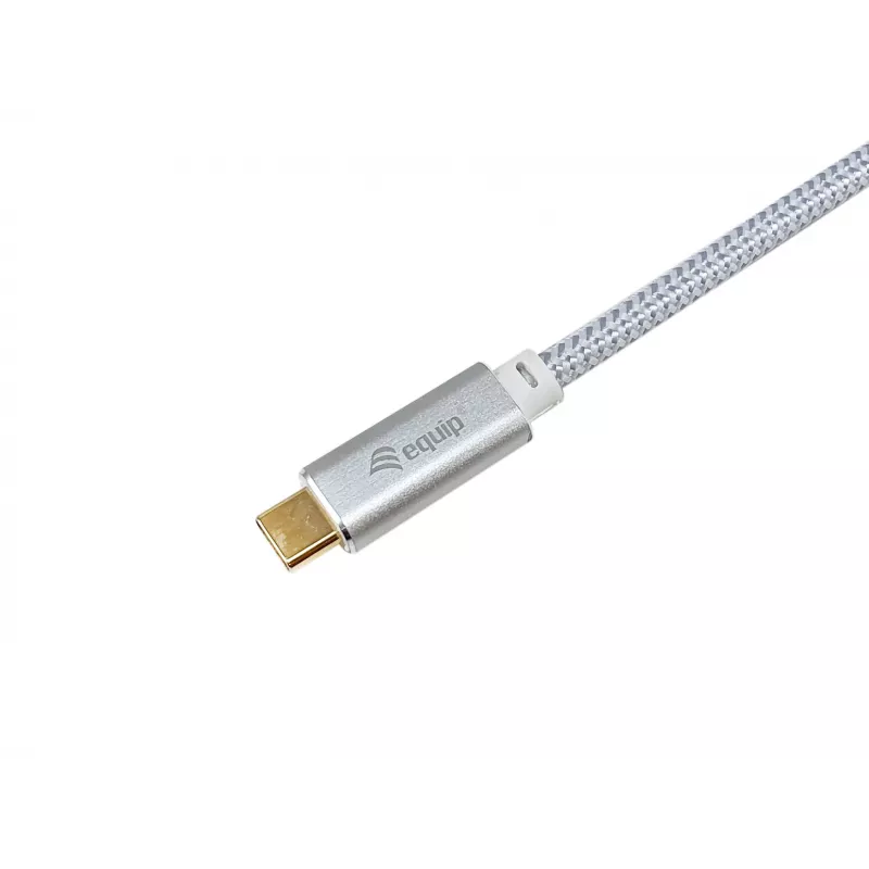Cabo USB-C para USB-C EQUIP 3,0 m — USB 3.2 Gen 2, 10 Gbit/s, PD 100 W, 4K/60 Hz, branco