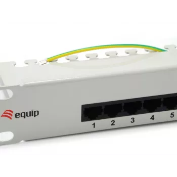 Patch panel Equip 25 portas Cat.3 RJ45 ISDN, cinzento-claro