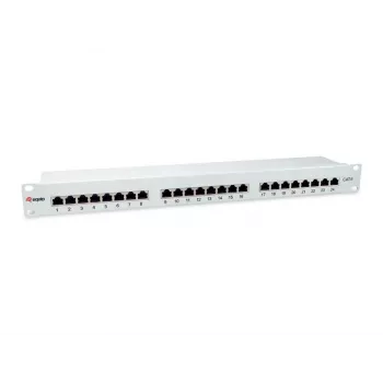 Equip Patch Panel 24 portas Cat.6 blindado, cinzento-claro