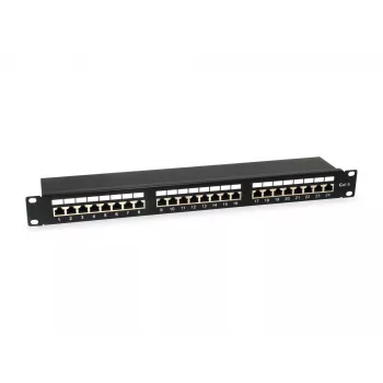 Equip Patch Panel 24 portas Cat.6 blindado, cinzento-claro