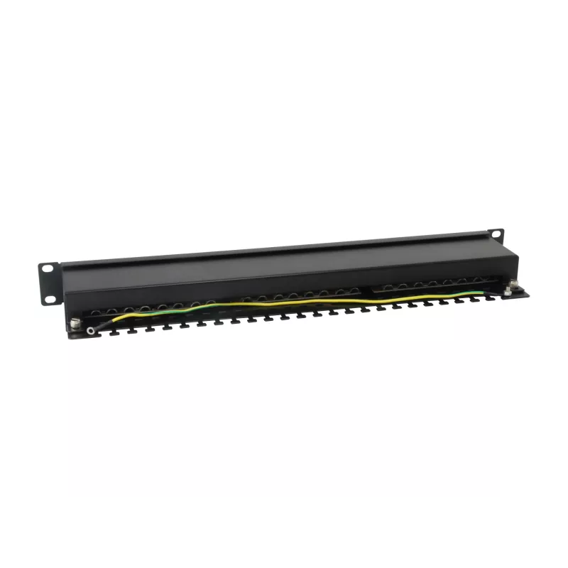 Equip Patch Panel 24 portas Cat.6 blindado, cinzento-claro