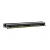 Equip Patch Panel 16 portas Cat.6 blindado, preto, 10/100/1000Base-T(X), Gigabit Ethernet, 1000 Mbit/s, RJ-45, Cat6, montagem em rack