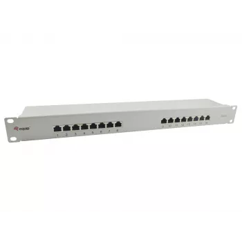 Equip Patch Panel 16 portas Cat.6 blindado, cinzento-claro