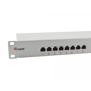 Equip Patch Panel 16 portas Cat.6 blindado, cinzento-claro