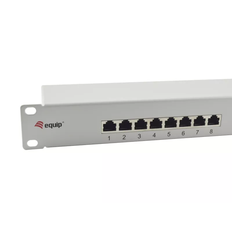 Equip Patch Panel 16 portas Cat.6 blindado, cinzento-claro