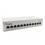 Equip Patch Panel de secretária 12 portas Cat.6, cinzento-claro, 10/100/1000Base-T(X), Gigabit Ethernet, 1000 Mbit/s, RJ-45, Cat6, 1U