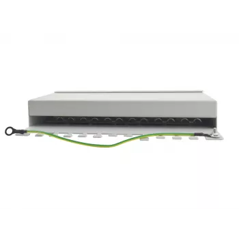Equip Patch Panel de secretária 12 portas Cat.6, cinzento-claro, 10/100/1000Base-T(X), Gigabit Ethernet, 1000 Mbit/s, RJ-45, Cat6, 1U