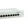 Equip Patch Panel 12 portas Cat.6 blindado, cinzento-claro, Gigabit Ethernet, 1000 Mbit/s, RJ-45, Cat6, Cat6e, 1U, cinzento