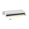 Equip Patch Panel 12 portas Cat.6 blindado, cinzento-claro, Gigabit Ethernet, 1000 Mbit/s, RJ-45, Cat6, Cat6e, 1U, cinzento