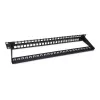 Equip Patch Panel Keystone 48 portas Cat.6 não blindado, preto, RJ-45, Cat6, 1U, preto, aço, REACH, RoHS