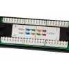 Equip Patch Panel 24 portas Cat.5e não blindado, preto, Cat5e, montagem em rack, 1U, preto, RoHS, CE