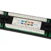 Equip Patch Panel 24 portas Cat.5e não blindado, preto, Cat5e, montagem em rack, 1U, preto, RoHS, CE
