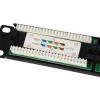 Equip Patch Panel 24 portas Cat.5e não blindado, preto, Cat5e, montagem em rack, 1U, preto, RoHS, CE