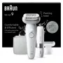 Depiladora BRAUN Silk-épil 9 SES9-341 — 40 pinças, Wet & Dry, 50 min. de bateria, 2 velocidades, branco
