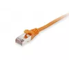 Cabo patch Equip Cat.6A S/FTP RJ-45 0,25 m laranja