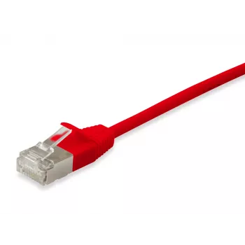 Cabo patch fino Equip Cat.6A F/FTP, 10 m, vermelho, 10 m, Cat6a, F/FTP (FFTP), RJ-45, RJ-45, vermelho