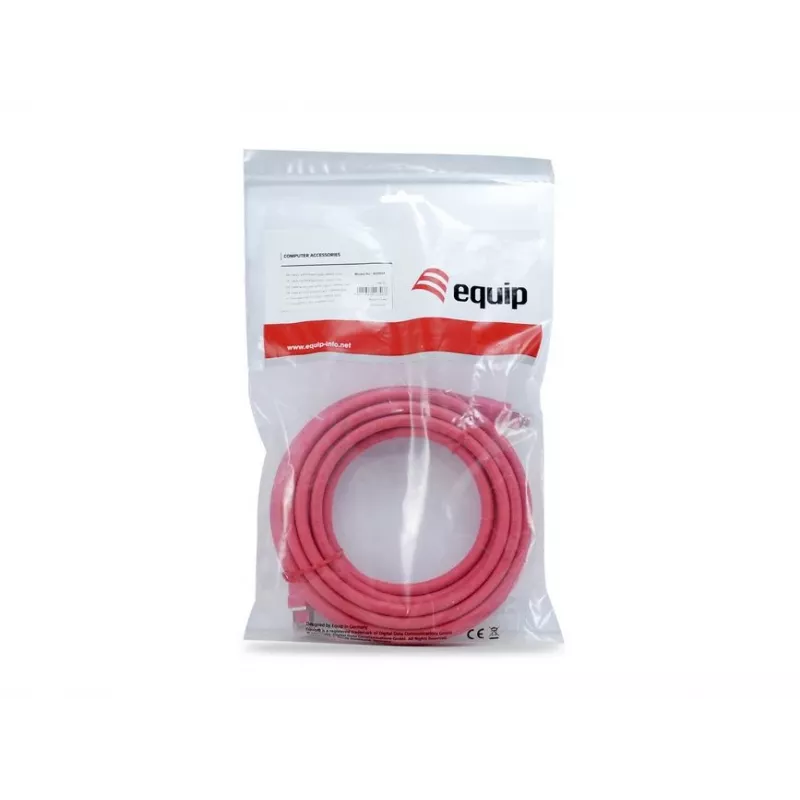 Cabo patch Equip Cat 8.1 S/FTP (PIMF), LSOH, 0,5 m, vermelho