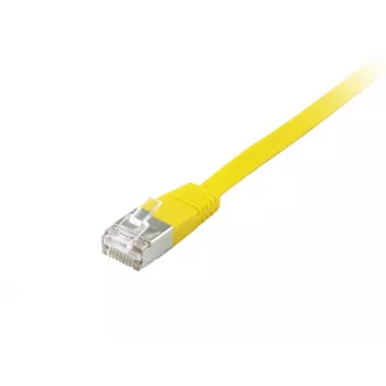 Cabo de rede Equip Cat.6A U/FTP cabo patch plano RJ-45 5 m amarelo